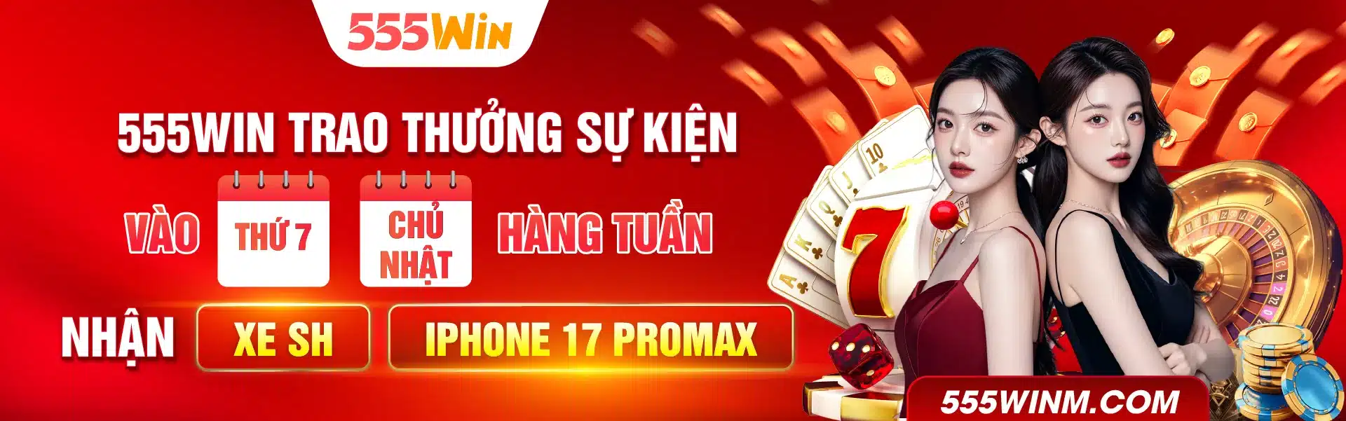 Banner win555 trao thưởng sự kiện