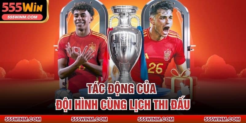 Tác động của đội hình cùng lịch thi đấu